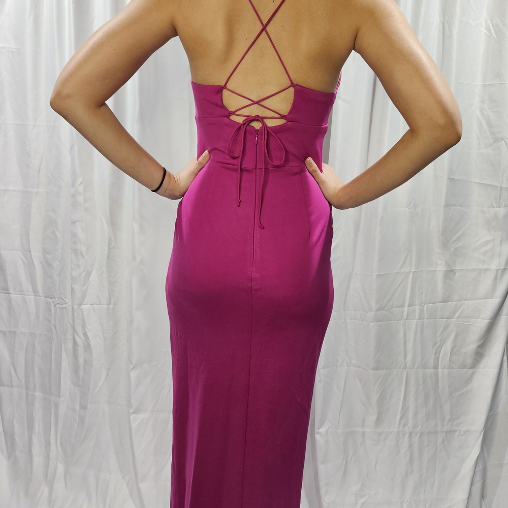 Adrianna Papell Pink Halter Bodycon Dress